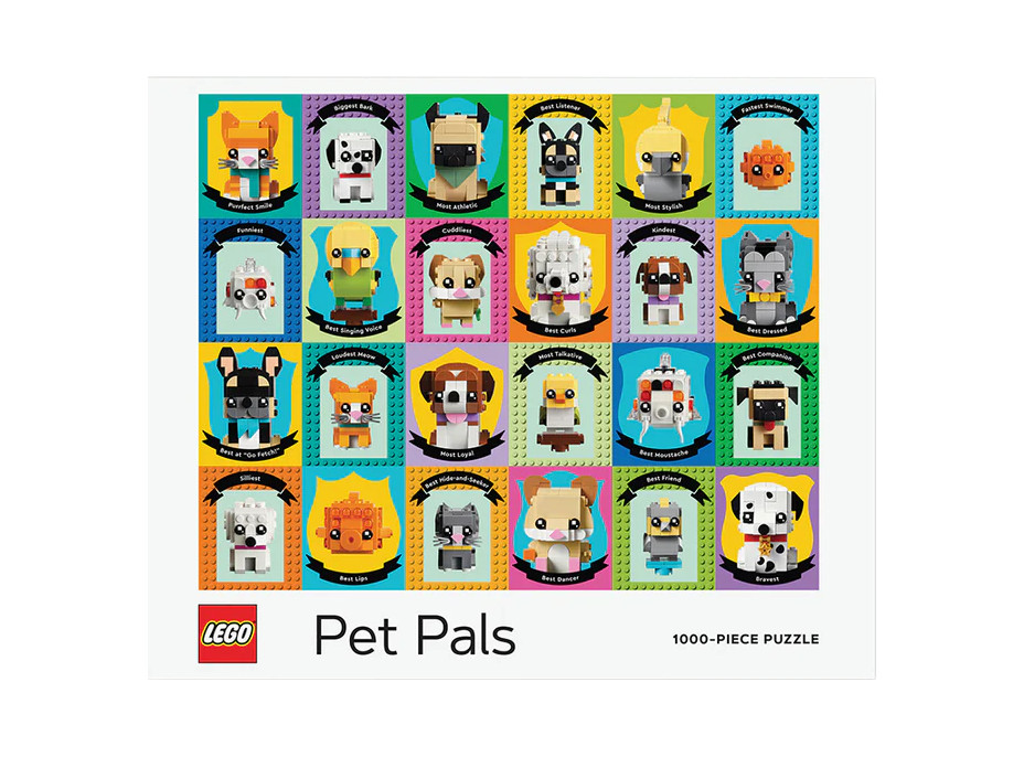 Chronicle Books Puzzle LEGO® Zvierací kamaráti 1000 dielikov