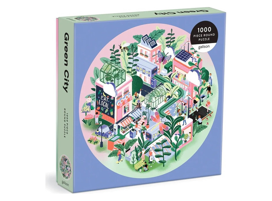 Galison Puzzle Zelené mesto 1000 dielikov