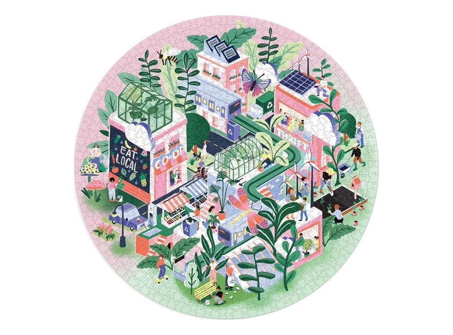 Galison Puzzle Zelené mesto 1000 dielikov