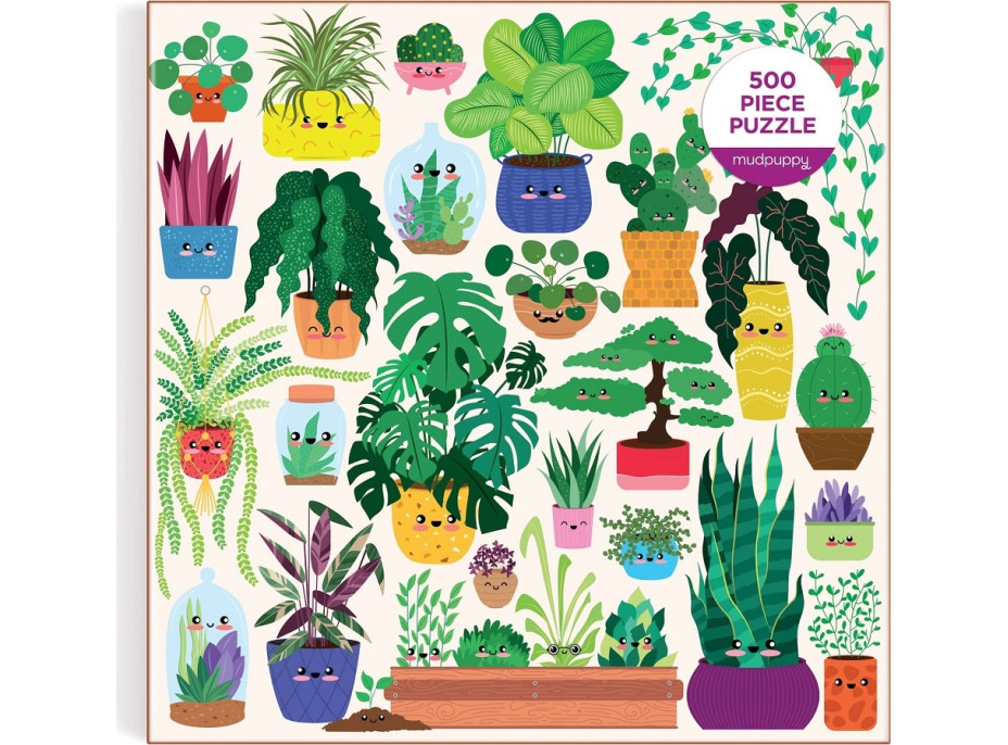 Mudpuppy Puzzle Šťastné rastliny 500 dielikov