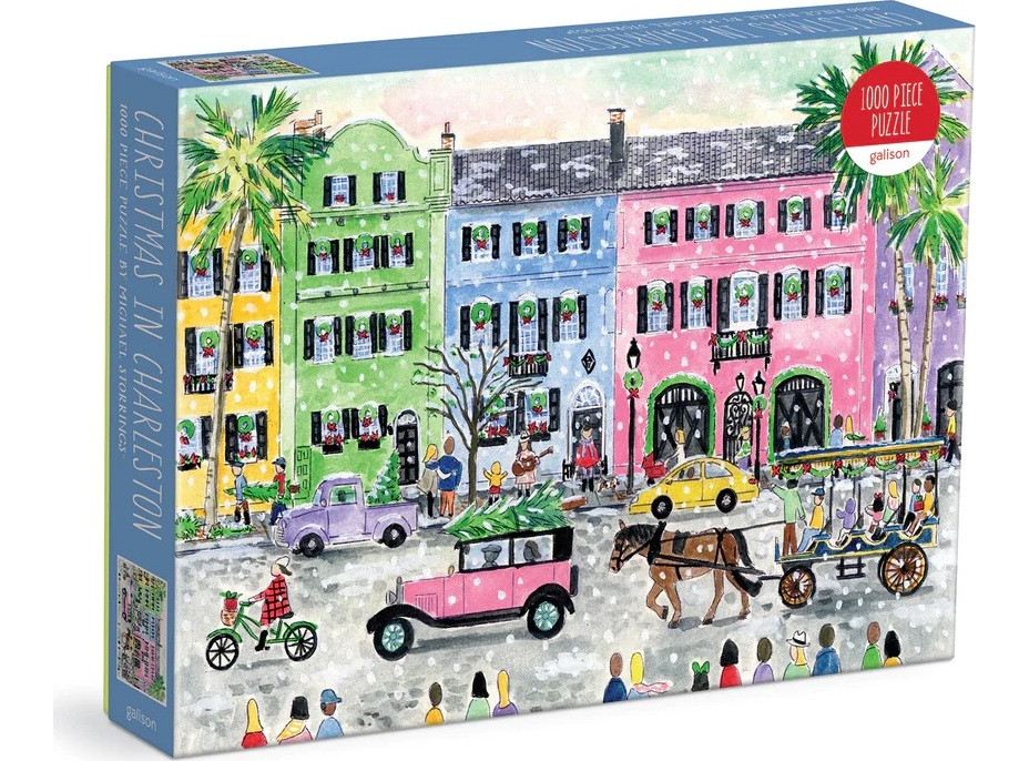 Galison Puzzle Michaela Storrings Vianoce v Charlestone 1000 dielikov