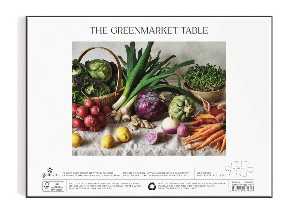 Galison Puzzle Greenmarket Table 1500 dielikov