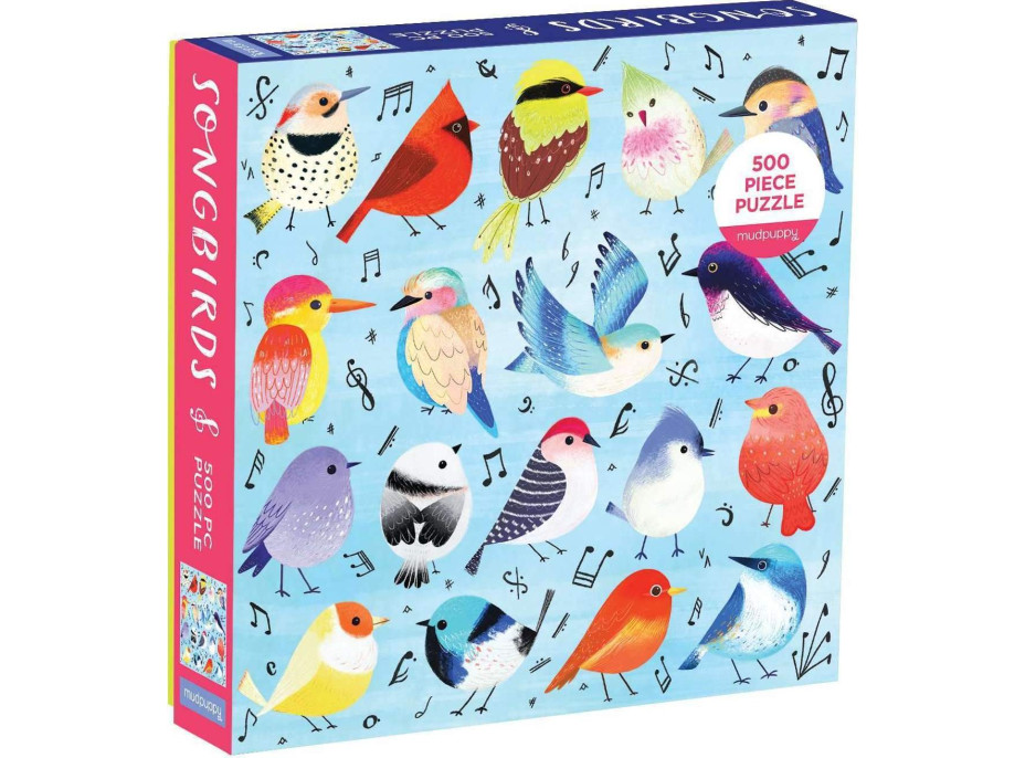 Mudpuppy Puzzle Spievajúce vtáky 500 dielikov