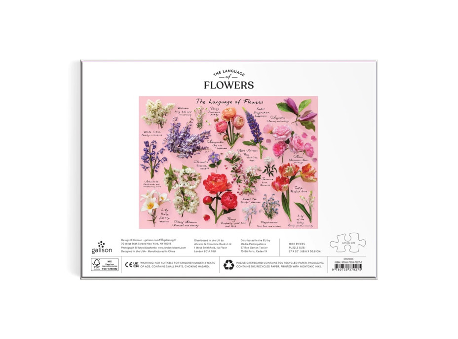 Galison Puzzle The language of flowers 1000 dielikov