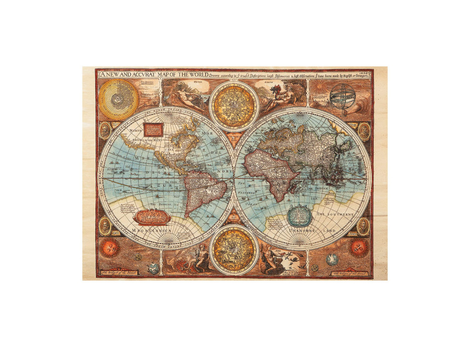 Dino Puzzle Mapa sveta z roku 1626 - 500 dielikov