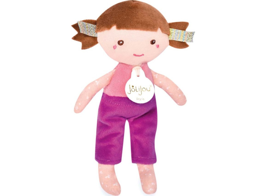 Doudou Jolijou Bábika Mia 16 cm fuchsia