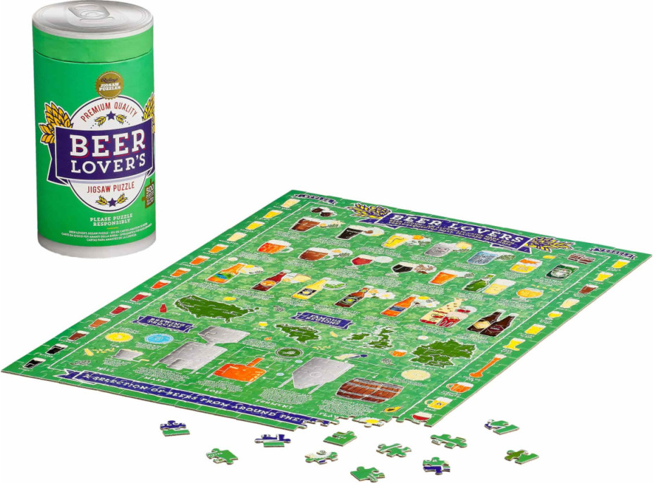 Ridley&#39;s Games Puzzle pre milovníkov piva 500 dielikov