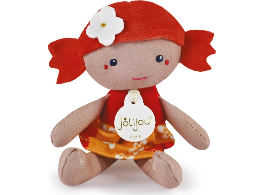 Doudou Jolijou Bábika Lola 16 cm červená