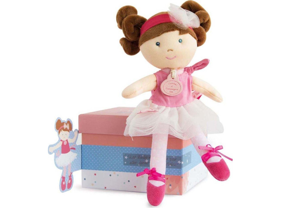 Doudou Jolijou Bábika mini baletka "Les Tutus" 23 cm