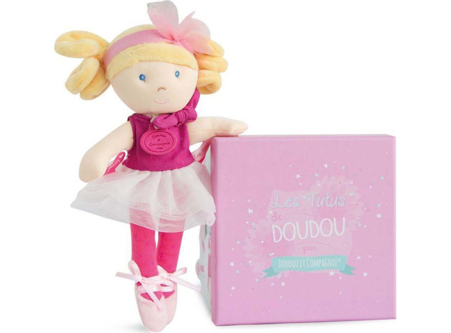 Doudou Jolijou Bábika mini baletka "Les Tutus" 23 cm