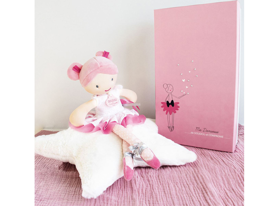 Doudou Jolijou Bábika baletka Lily Rose 36 cm