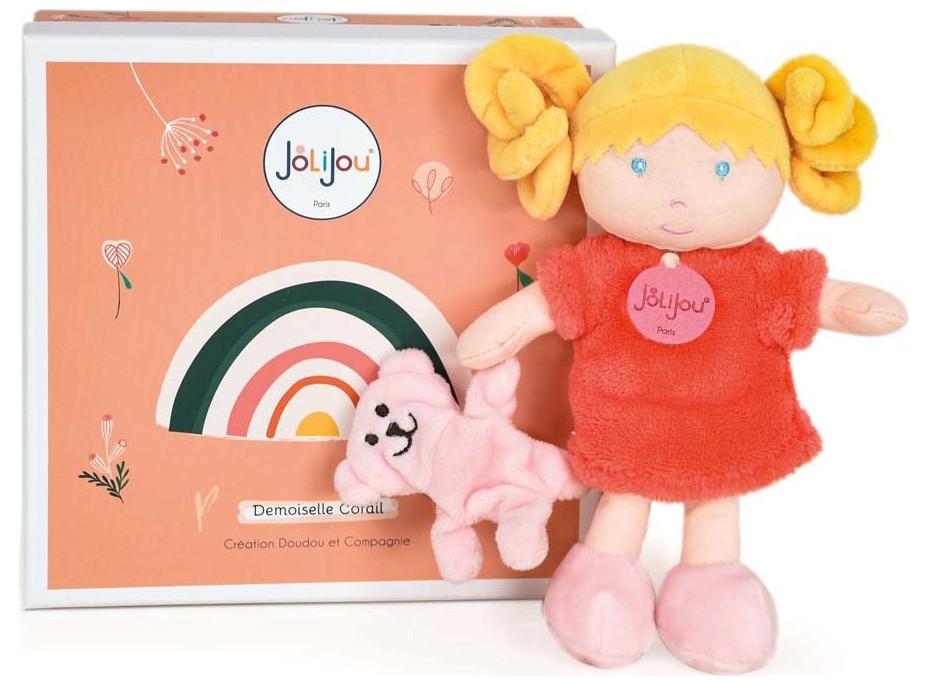 Doudou Jolijou Bábika Miss Coral 21 cm