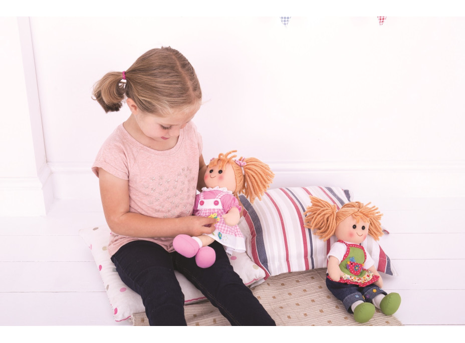 Bigjigs Toys Látková bábika Laura 34 cm