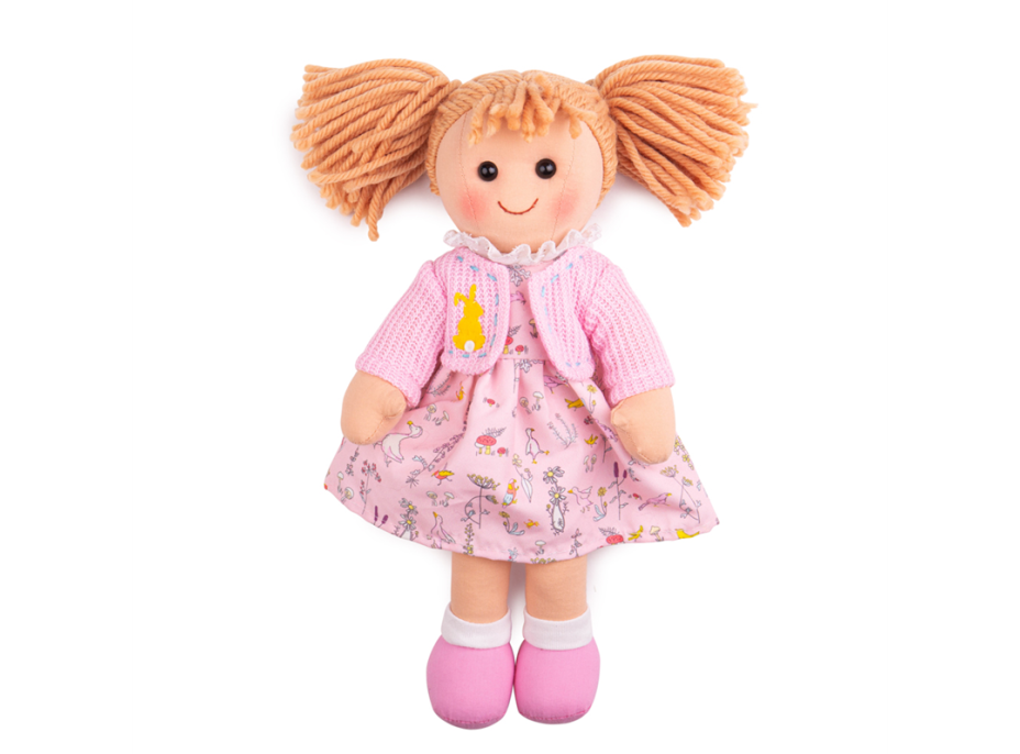 Bigjigs Toys Látková bábika Ella 34 cm