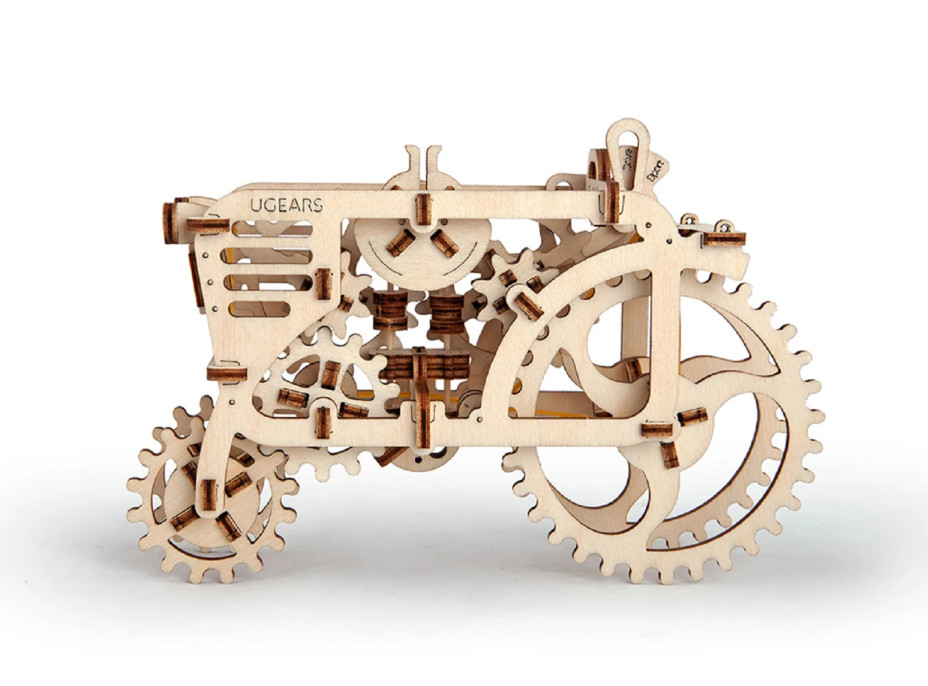 Ugears 3D drevené mechanické puzzle Traktor