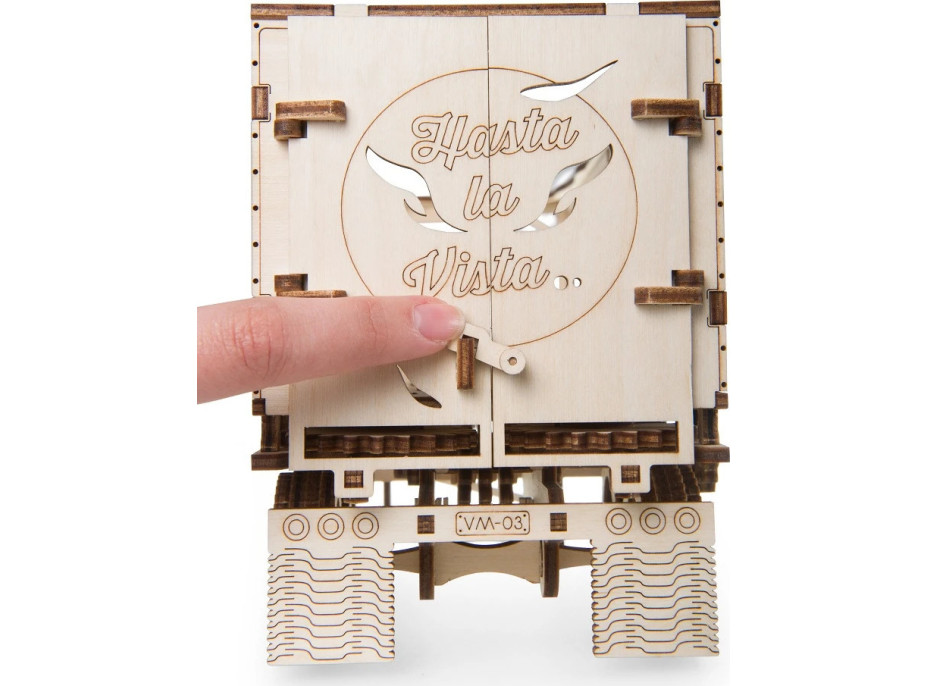 Ugears 3D drevené mechanické puzzle Náves pre ťahač Heavy Boy