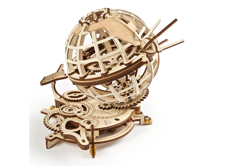 Ugears 3D drevené mechanické puzzle Globus