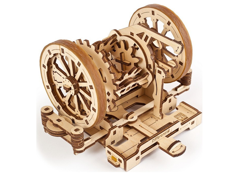 Ugears 3D drevené mechanické puzzle STEM výukový diferenciál