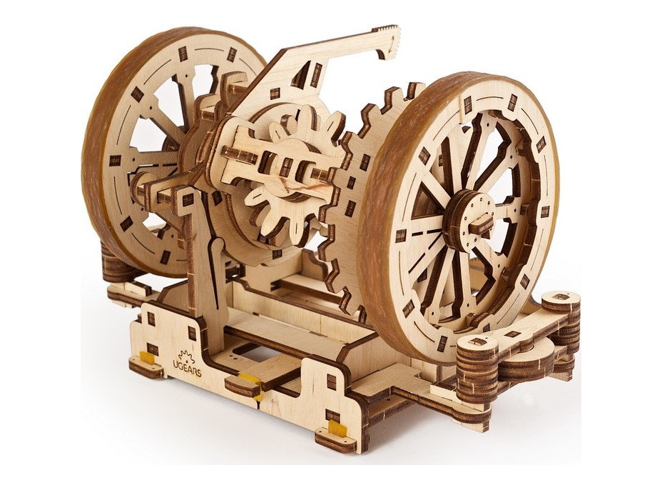 Ugears 3D drevené mechanické puzzle STEM výukový diferenciál