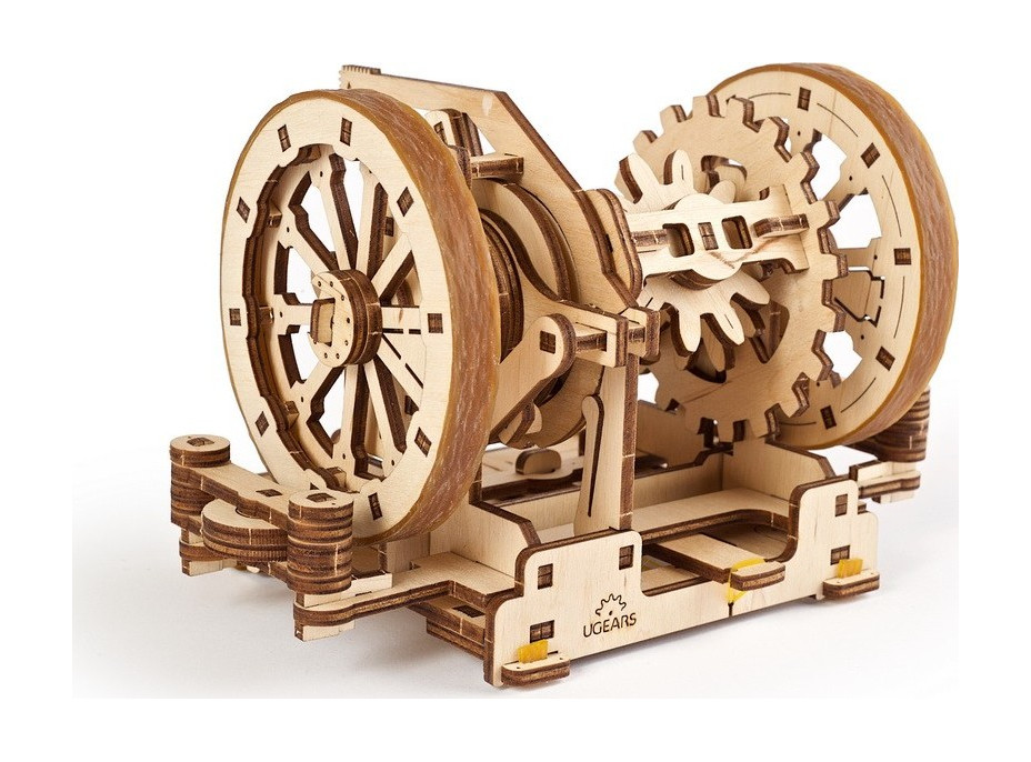 Ugears 3D drevené mechanické puzzle STEM výukový diferenciál