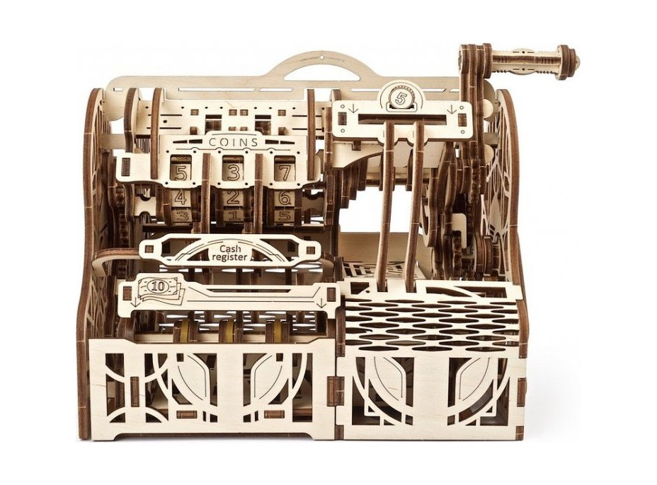 Ugears 3D drevené mechanické puzzle Pokladňa