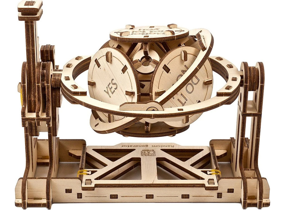 Ugears 3D drevené mechanické puzzle STEM náhodný generátor