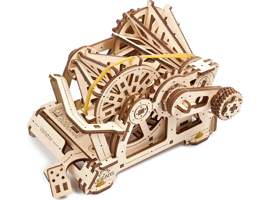 Ugears 3D drevené mechanické puzzle STEM výukový variátor