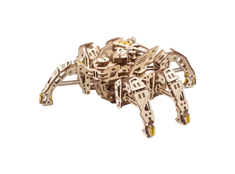Ugears 3D drevené mechanické puzzle Šestinohý prieskumník (hexapod)