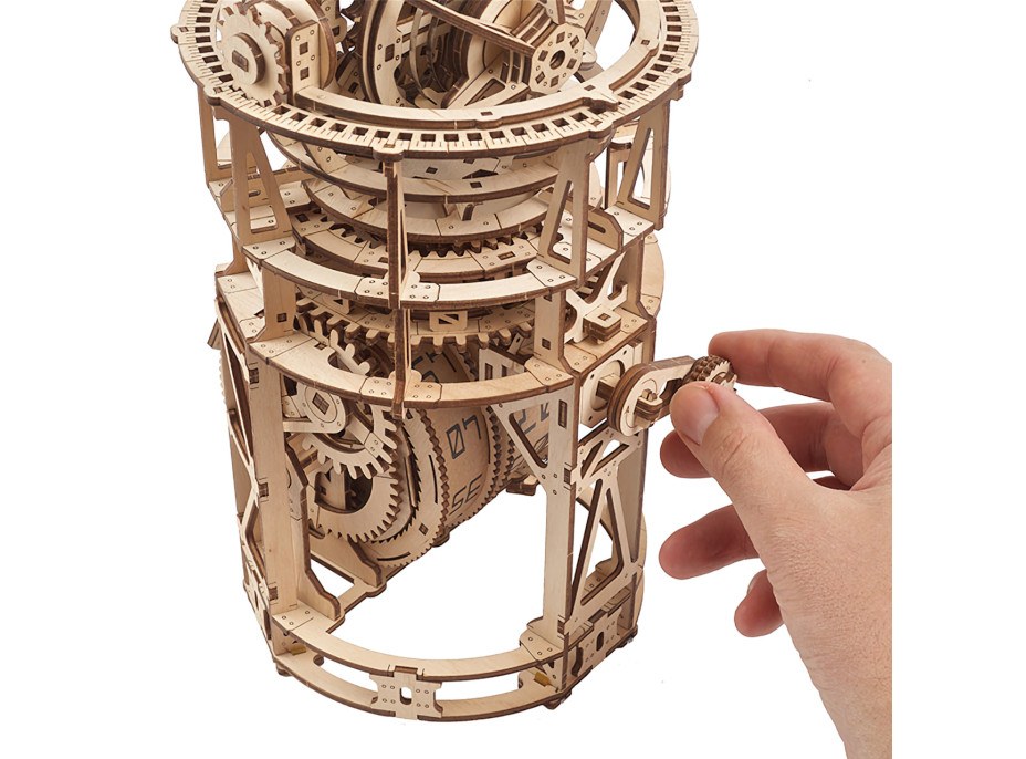 Ugears 3D drevené mechanické puzzle Hodinový strojček s tourbillonom