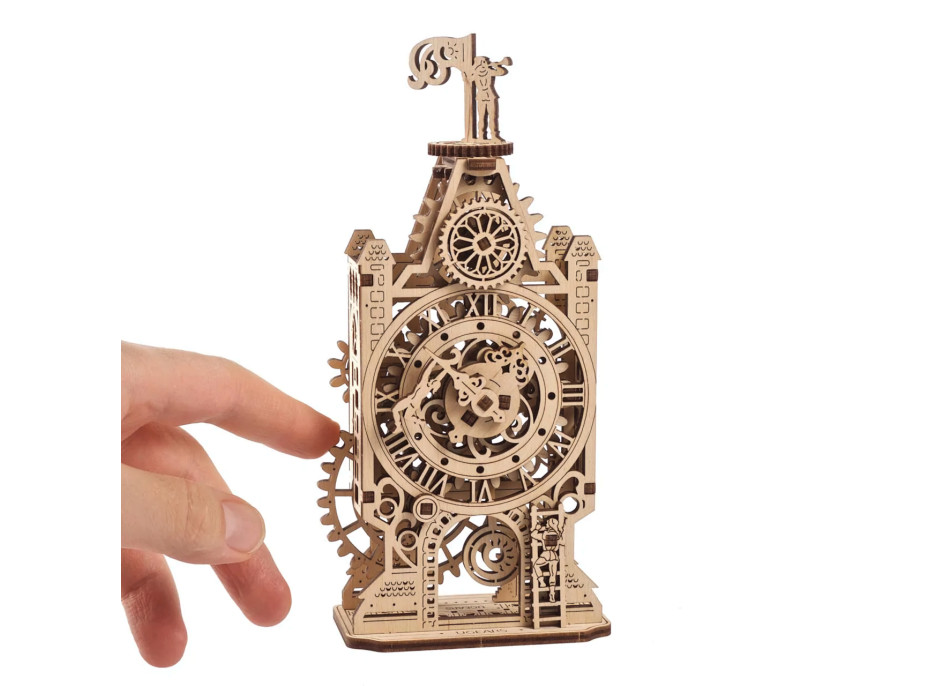 Ugears 3D drevené mechanické puzzle Hodinová veža