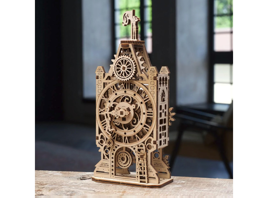 Ugears 3D drevené mechanické puzzle Hodinová veža