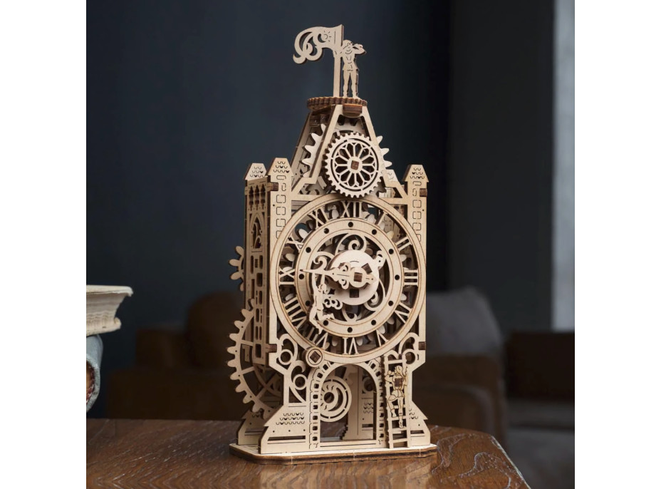 Ugears 3D drevené mechanické puzzle Hodinová veža