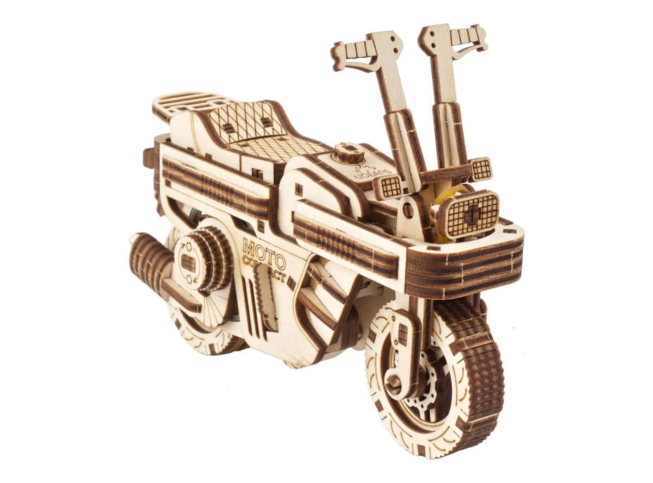 Ugears 3D drevené mechanické puzzle Skladací skúter