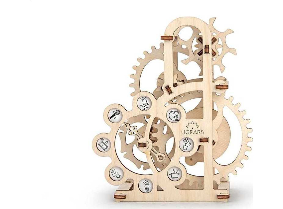 Ugears 3D drevené mechanické puzzle Dynamometer