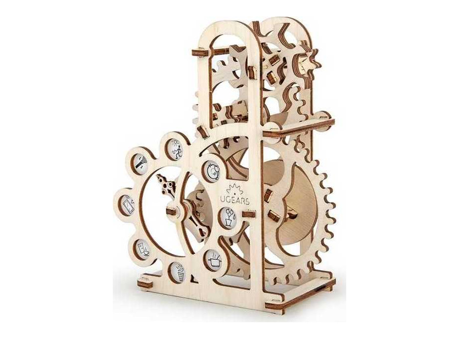 Ugears 3D drevené mechanické puzzle Dynamometer