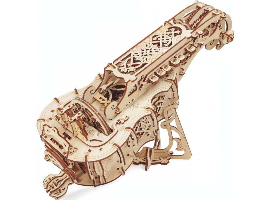 Ugears 3D drevené mechanické puzzle Ninera (Hurdy-Gurdy)