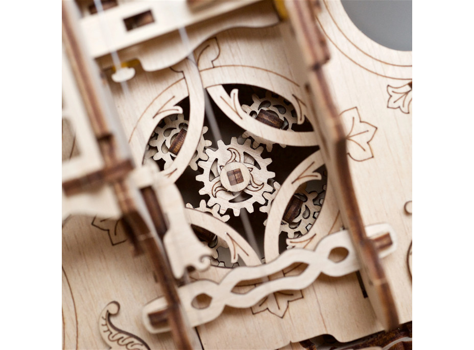 Ugears 3D drevené mechanické puzzle Ninera (Hurdy-Gurdy)