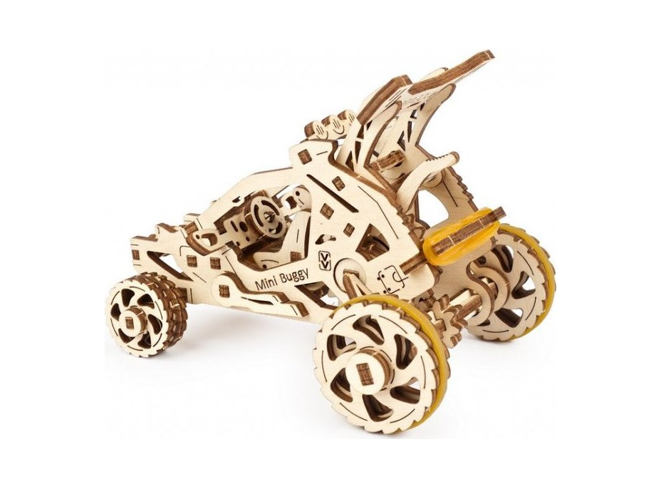 Ugears 3D drevené mechanické puzzle Mini bugina
