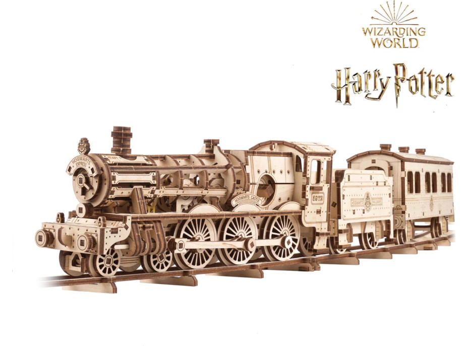 Ugears 3D drevené mechanické puzzle Harry Potter Rokfortský expres