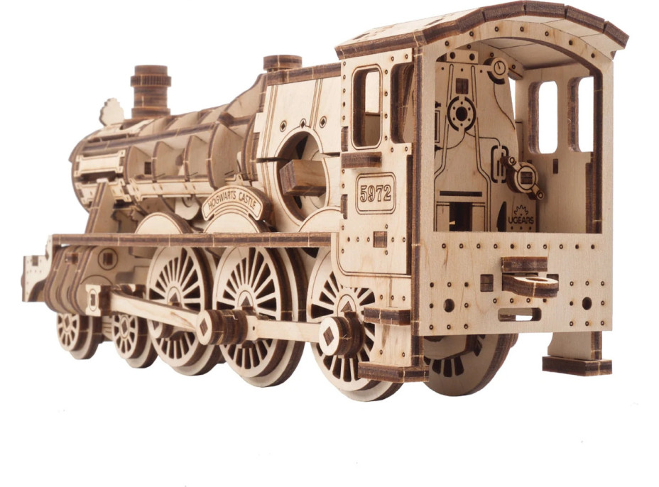 Ugears 3D drevené mechanické puzzle Harry Potter Rokfortský expres