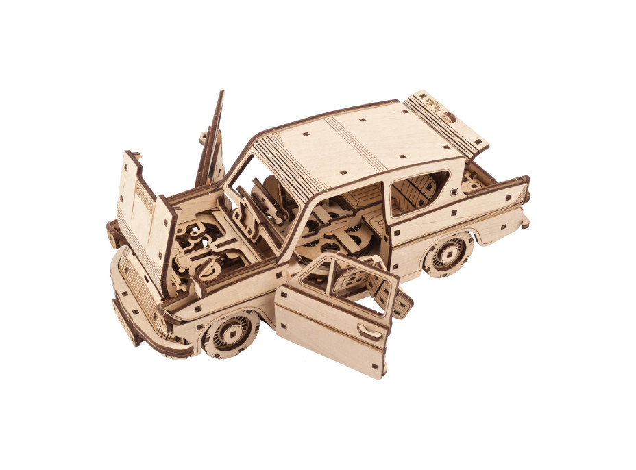 Ugears 3D drevené mechanické puzzle Harry Potter Lietajúci Ford Anglia