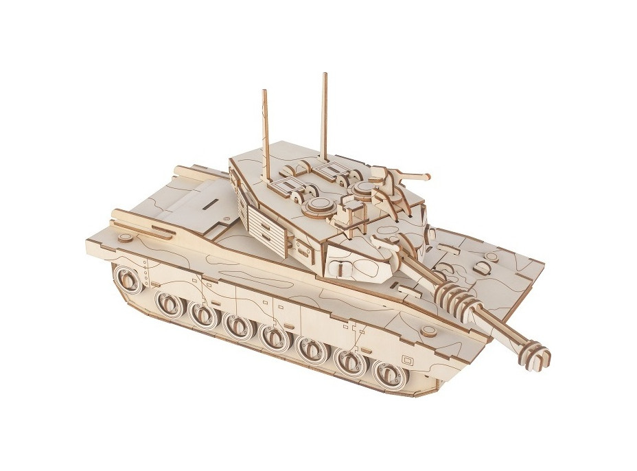 Woodcraft Drevené 3D puzzle Tank M1 Abrams