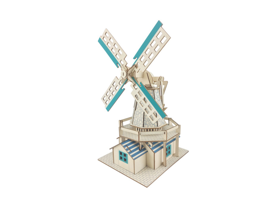 Woodcraft Drevené 3D puzzle Holandský veterný mlyn