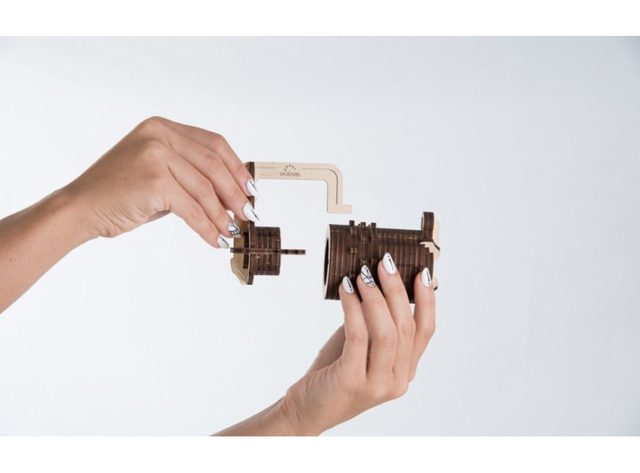 Ugears 3D drevené mechanické puzzle Zámok