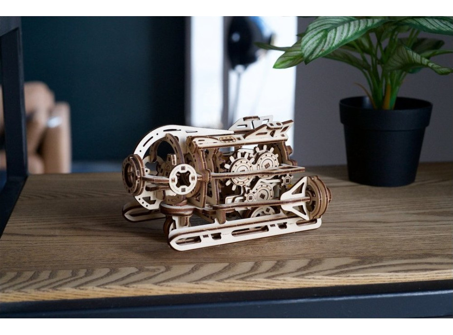 Ugears 3D drevené mechanické puzzle Steampunková ponorka