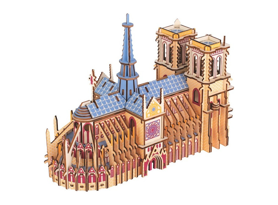 Woodcraft Drevené 3D puzzle Katedrála Notre-Dame