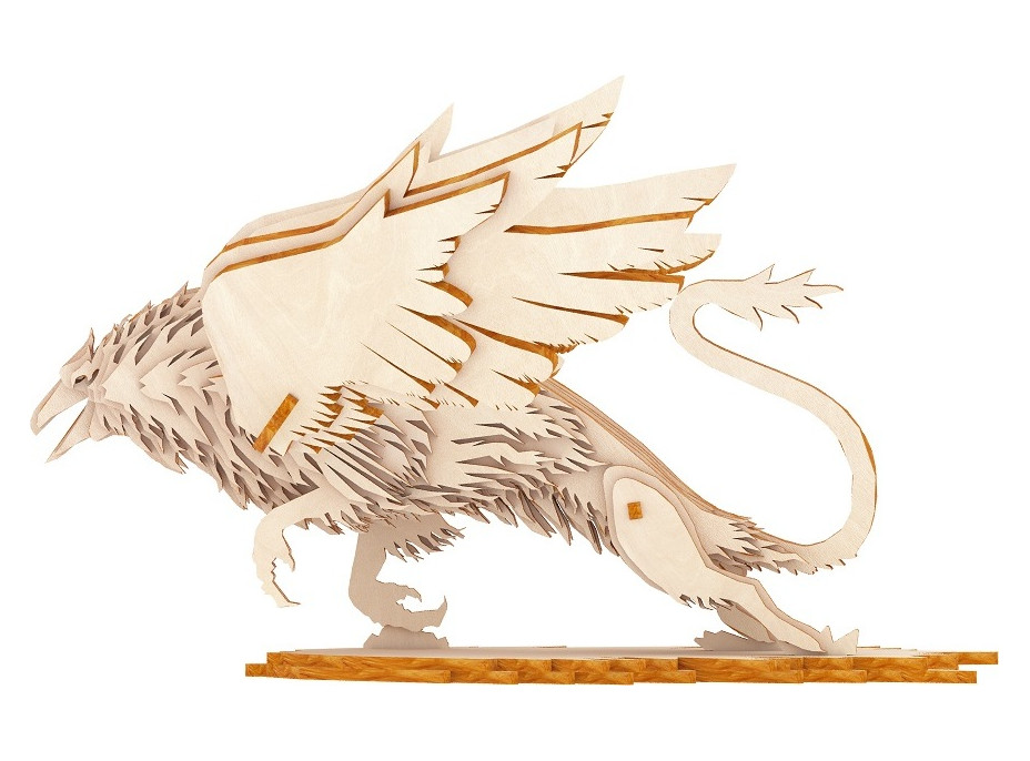 Woodcraft Drevené 3D puzzle Griffin