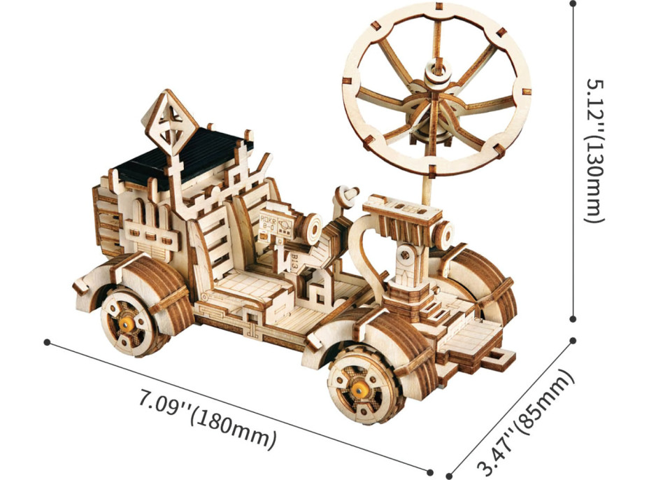 RoboTime 3D skladačka na solárny pohon Lunárne vozidlo