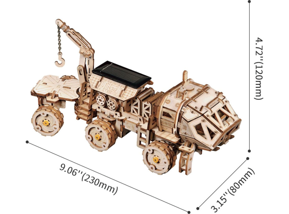 RoboTime 3D skladačka na solárny pohon Marsovské vozidlo