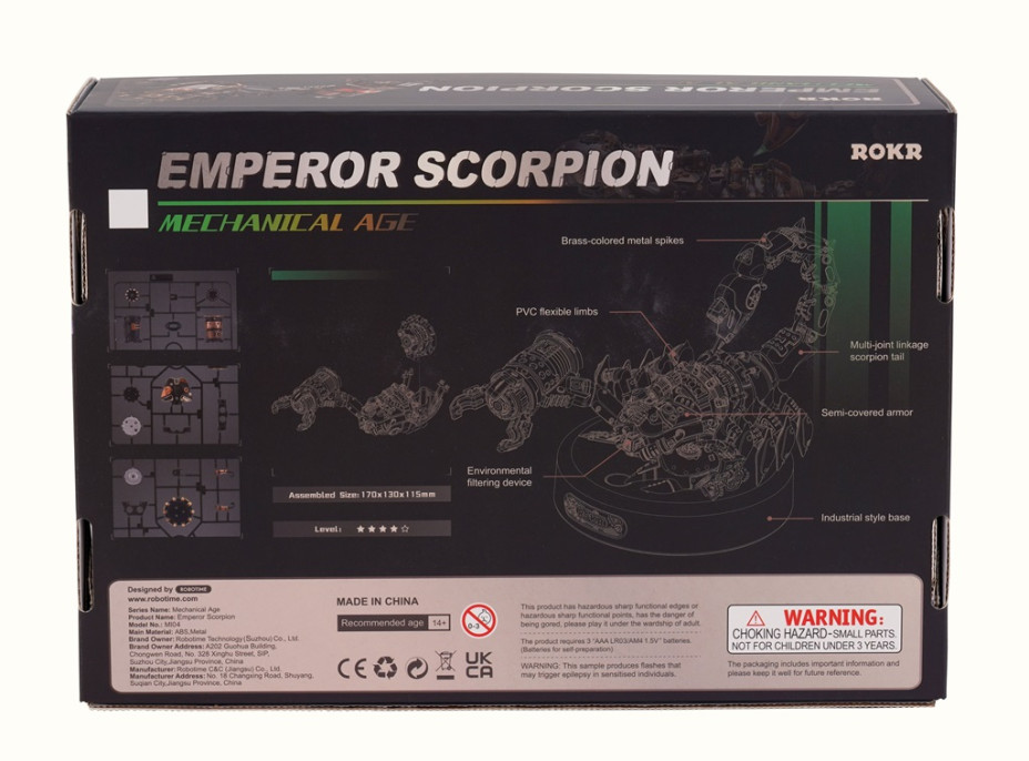 RoboTime 3D mechanické puzzle Cisár Scorpion